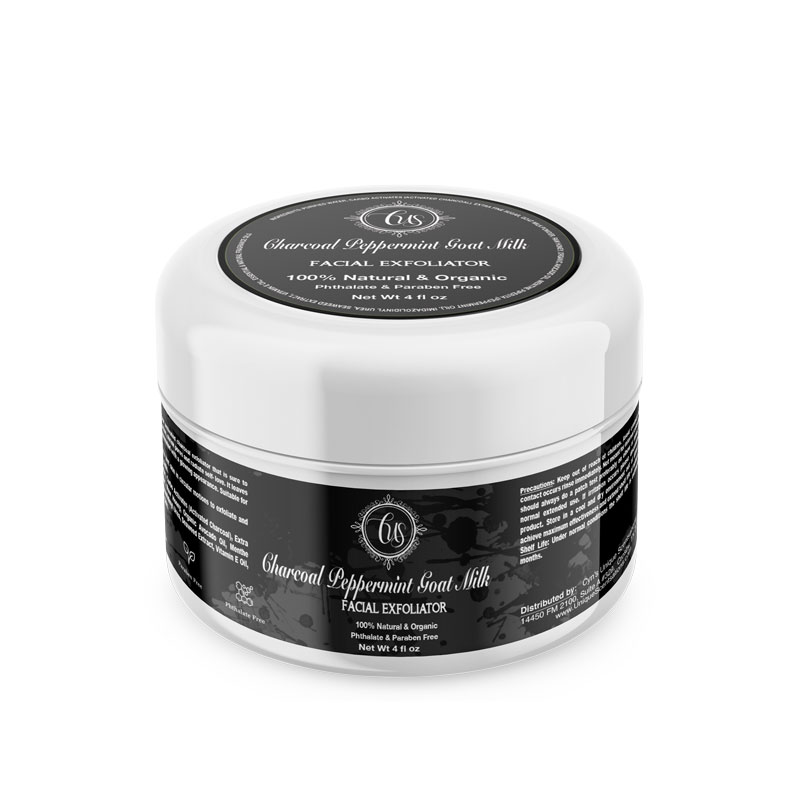 Charcoal Peppermint Goat Milk Facial Exfoliator